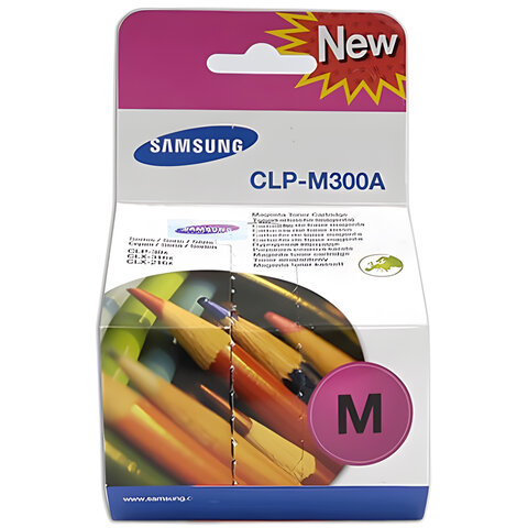 превью Картридж лазерный SAMSUNG (CLP-M300A) CLP-300 и другие, оригинальный, пурпурный, ресурс 1000 стр. 