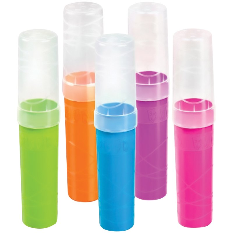 Пенал-тубус СТАММ «Intensive», пластиковый, 190×45 мм, 5 цветов ассорти