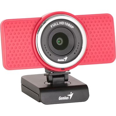Веб-камера GENIUS ECam 8000, микрофон, 1080P, красный