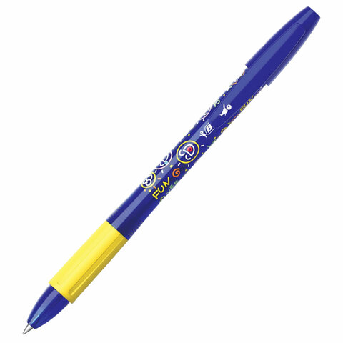 Ручка стираемая гелевая с грипом BIC «Gelocity Illusion», СИНЯЯ, корпус синий, линия 0.3 мм