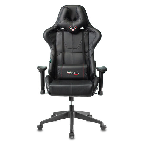 Кресло компьютерное Zombie VIKING 5 AERO, 2 подушки, экокожа, черное