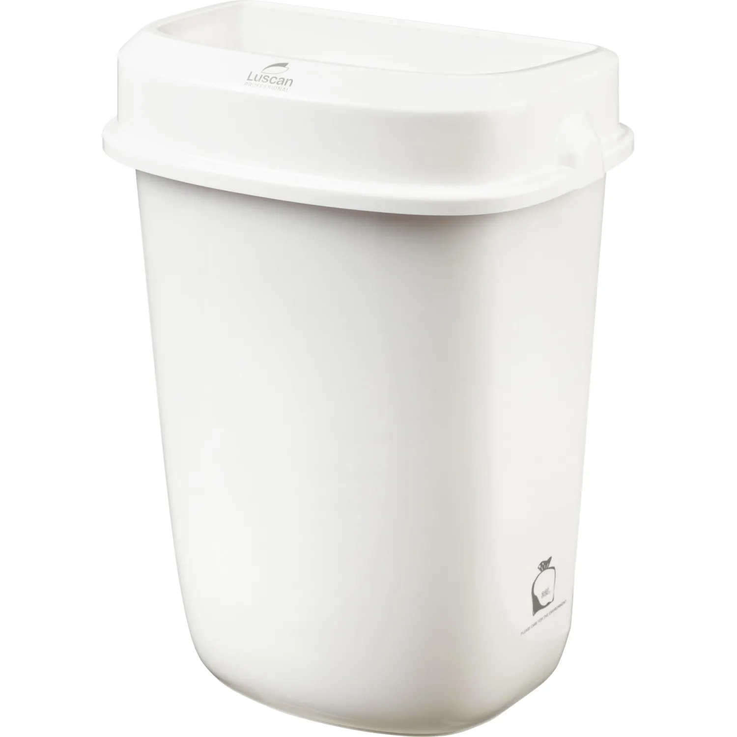 Контейнер для мусора подвесной Luscan Professional 32 л пластик белый (57x41.39x28 см)