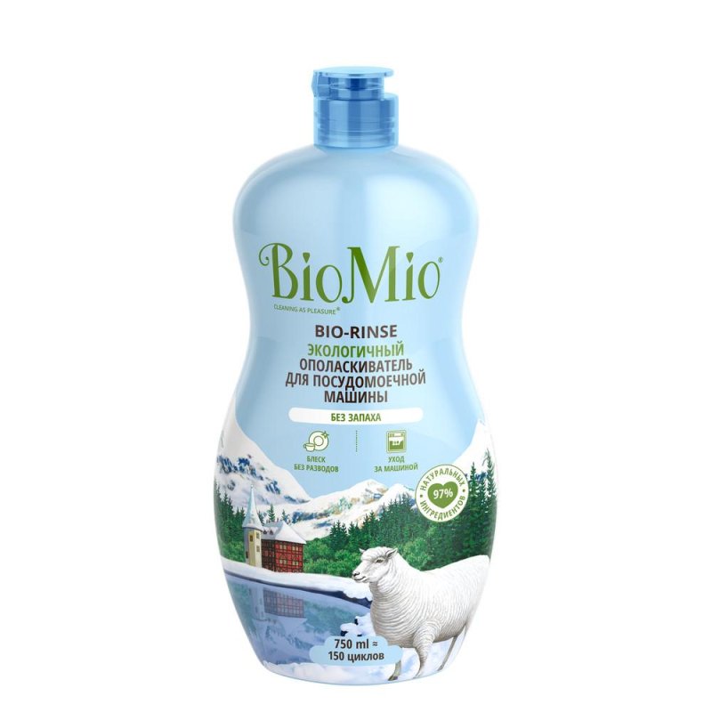 превью Ополаскиватель для посудомоечных машин BioMio Bio Rinse 750 мл