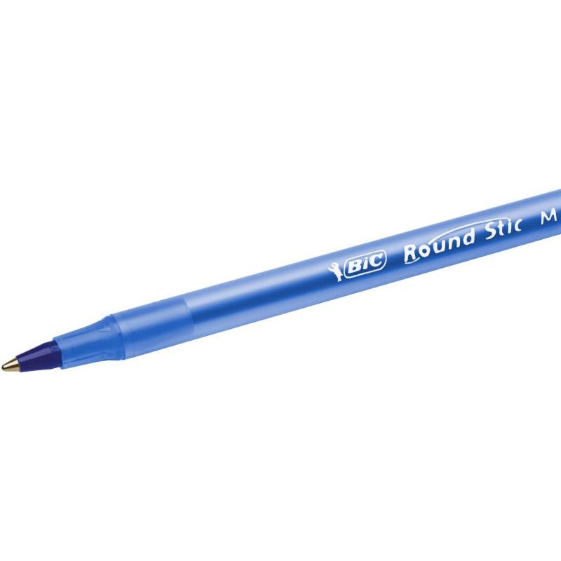 Ручка шариковая масляная BIC Round Stic синяя (толщина линии 0.4 мм)