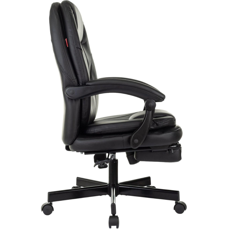 Кресло VB_EChair 668 PU P черный эко. кожа подст. для ног
