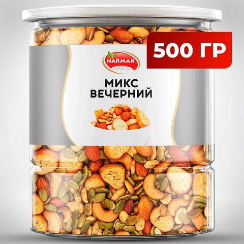 превью Ореховая смесь NARMAK «Микс Вечерний» семена тыквыминдалькешьюарахиссухари500 г