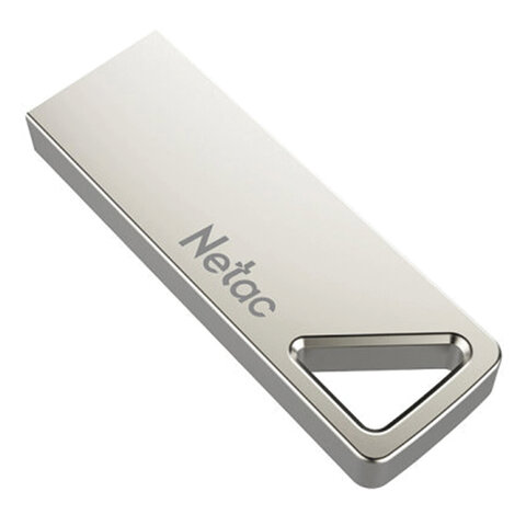 Флеш-диск 8GB NETAC U326, USB 2.0, серебристый-20PN