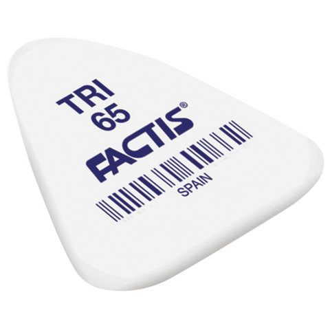 превью Резинка стирательная FACTIS TRI 65 (Испания), треугольная, 36×33×6 мм, мягкая, синтетический каучук