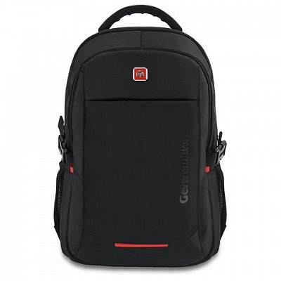 Рюкзак GERMANIUM UPGRADE универсальный, 3 отделения, отделение для ноутбука, USB-порт, «UP-3», черный, 47×33х21 см