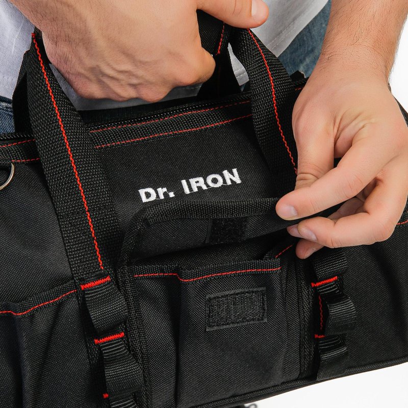 Сумка для инструмента с ремнем 36×15х23 Dr. IRON (DR1004)