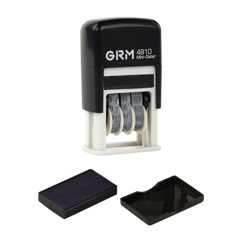Датер-мини месяц цифрами, оттиск 20×3.8 мм синий, GRM 4810 BANK