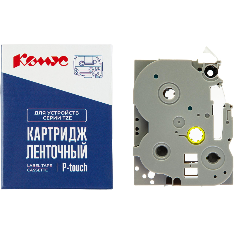 Картридж Комус TZE-121(Brother TZE-121 черный на прозрачном,9мм/8м)