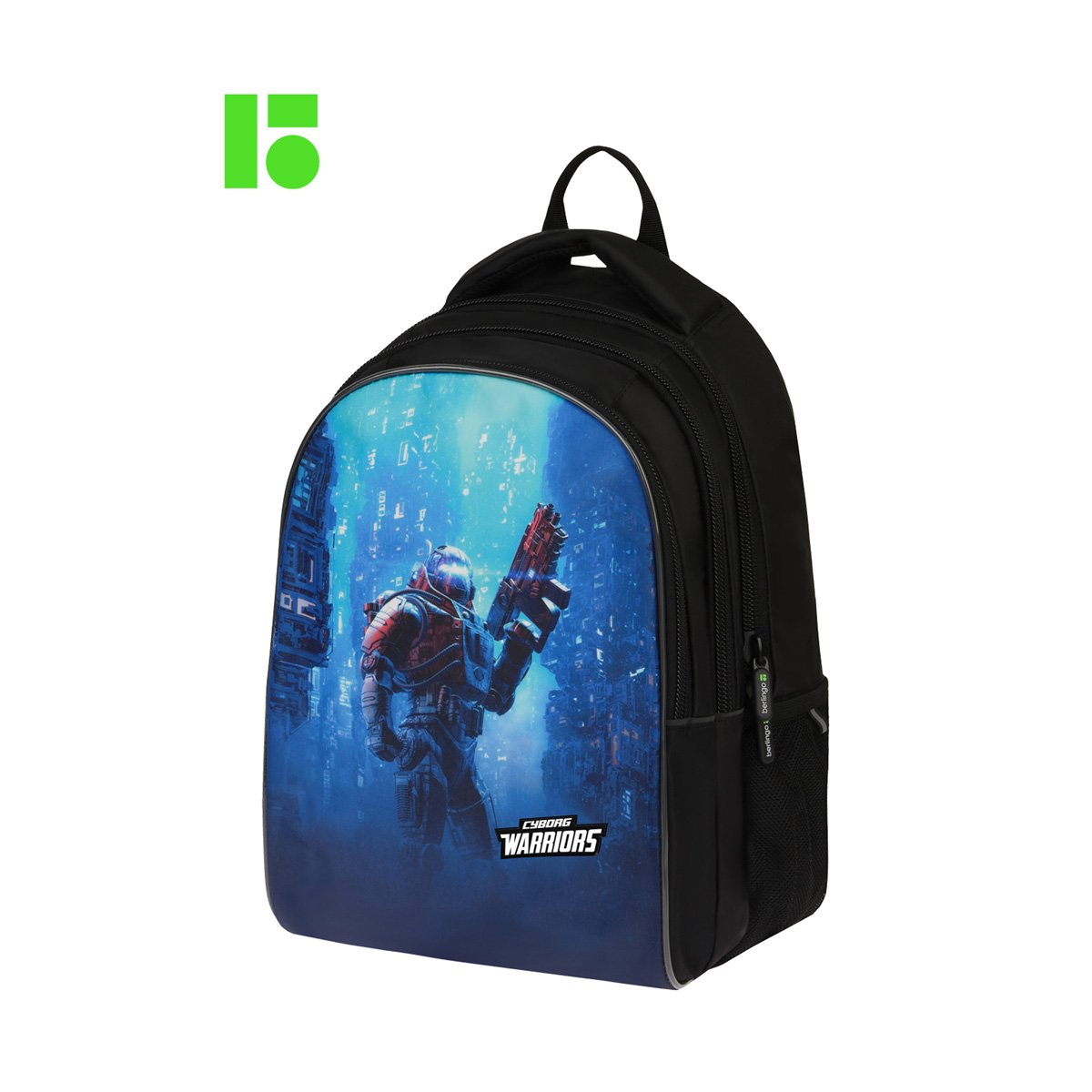 Рюкзак Berlingo inStyle «Warrior» 41×27×20 см, 3 отделения, 2 кармана, эргономичная спинка