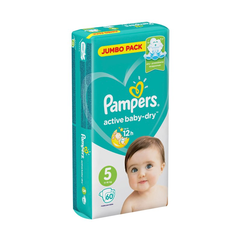 превью Подгузники Pampers «Active Baby», юниор (11-16 кг), 60 шт. (ПОД ЗАКАЗ)