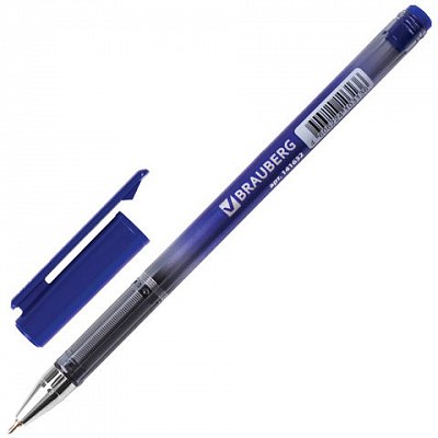Ручка шариковая BRAUBERG OLP001, на масляной основе, немецкие чернила, корпус с печатью, 0.7 мм, синяя