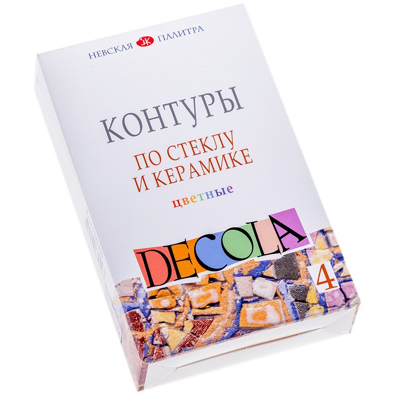 превью Контуры по стеклу и керамике Decola, 04 цвета, 18мл, картон