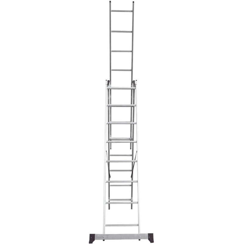 Лестница ал. трёхсекционная Новая Высота NV 1230, 3×8 перекл 1230308