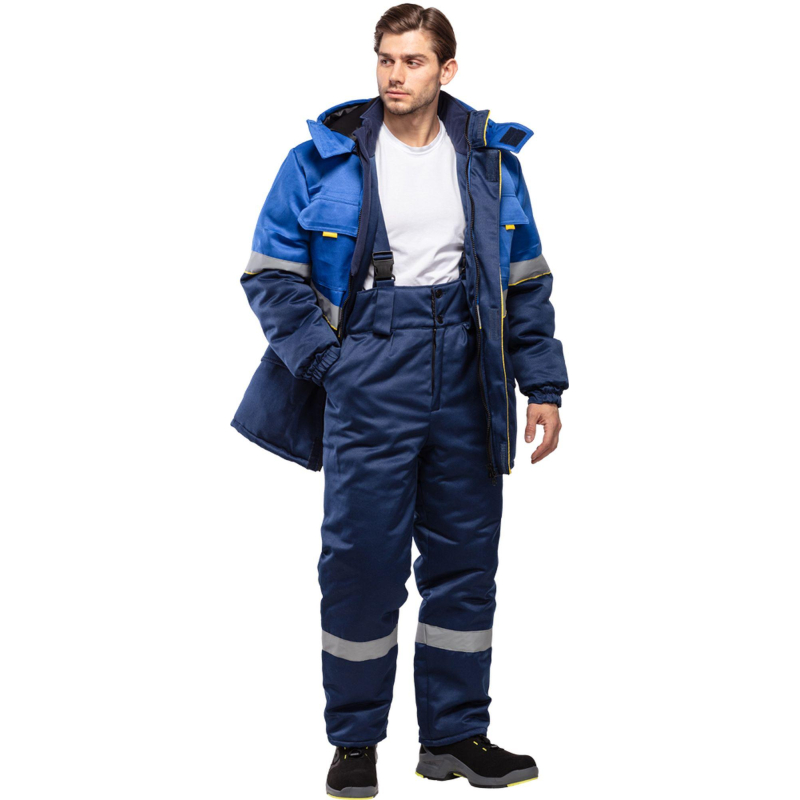 Куртка рабочая зимняя муж з43-КУ вас/син (р.44-46) 158-164(серия З)