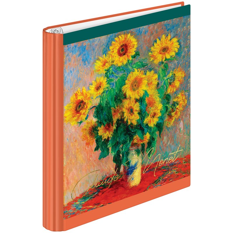 превью Тетрадь на кольцах А5, 120л., 7БЦ, ArtSpace «Живопись. Claude Monet», глянцевая ламинация, тиснение фольгой