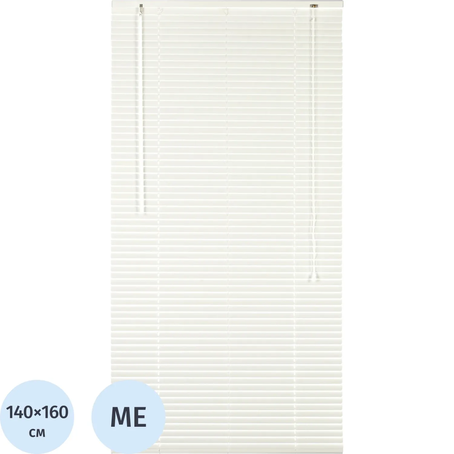 превью Жалюзи Комус Мебель алюминиевые 140×160см, белые