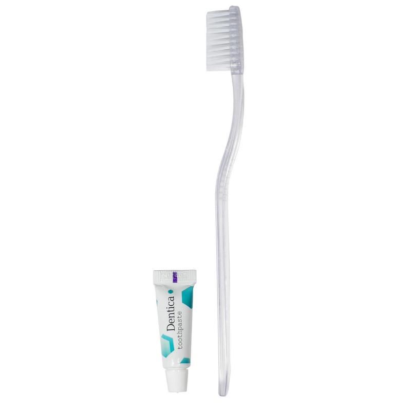 Зубной набор Luscan Body care картон (зубная щетка, паста, 200 штук в упаковке)