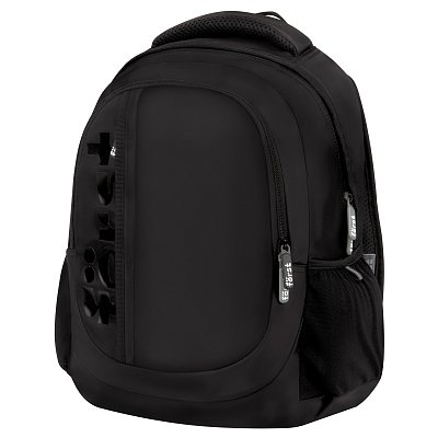 Рюкзак Först F-Trend «Pure black» 40×29×18см, 2 отделения, 3 кармана, анатомическая спинка