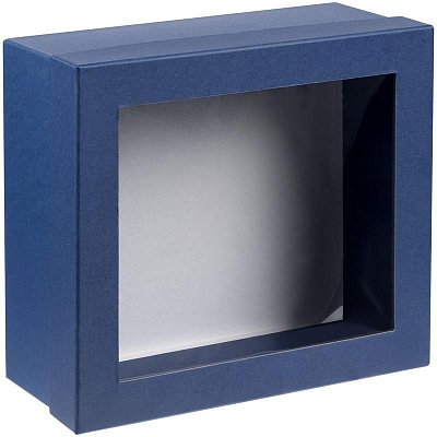 Коробка подарочная Teaser синяя 25.6×22.6×10.3 см