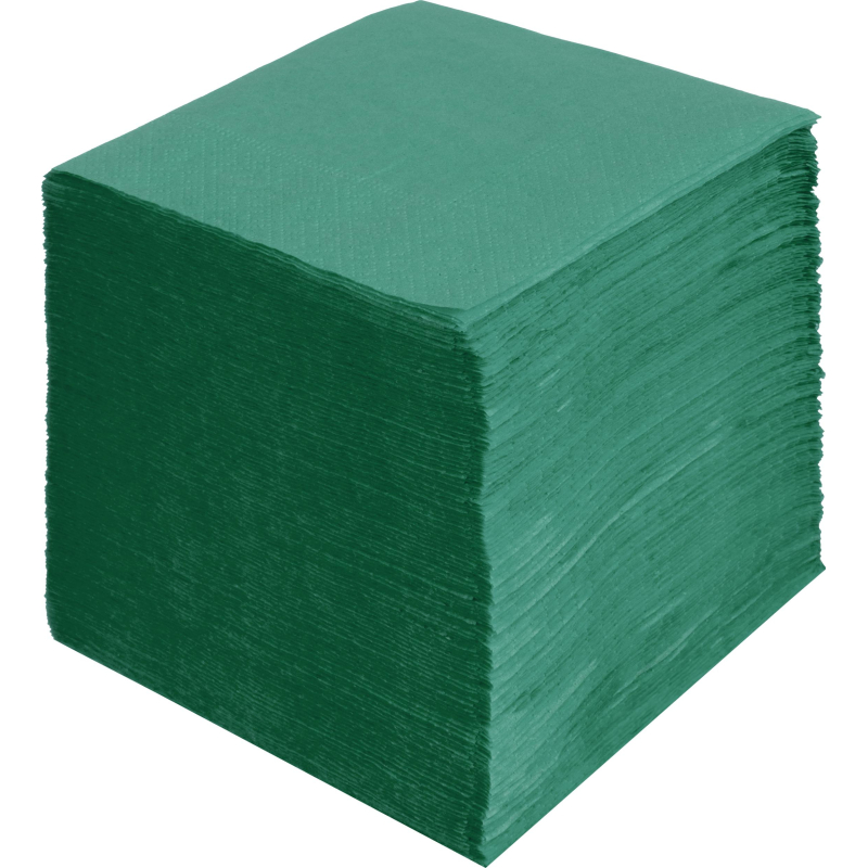 Салфетки 24×24 2 сл. Зеленые ZELPAPER 250 шт/упак