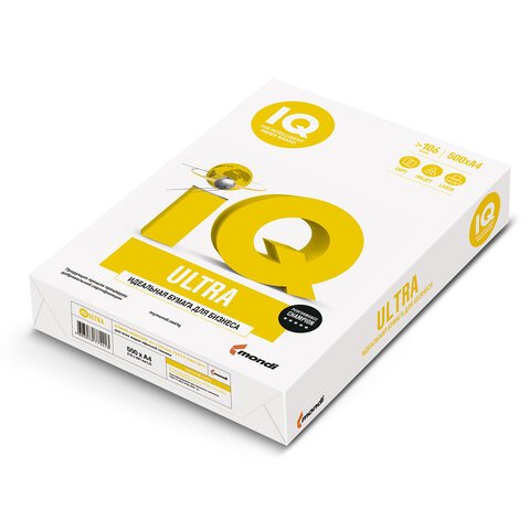 превью Бумага офисная А4, класс «А», IQ ULTRA, 80 г/м2, 500 л., Mondi, белизна 168% (CIE)