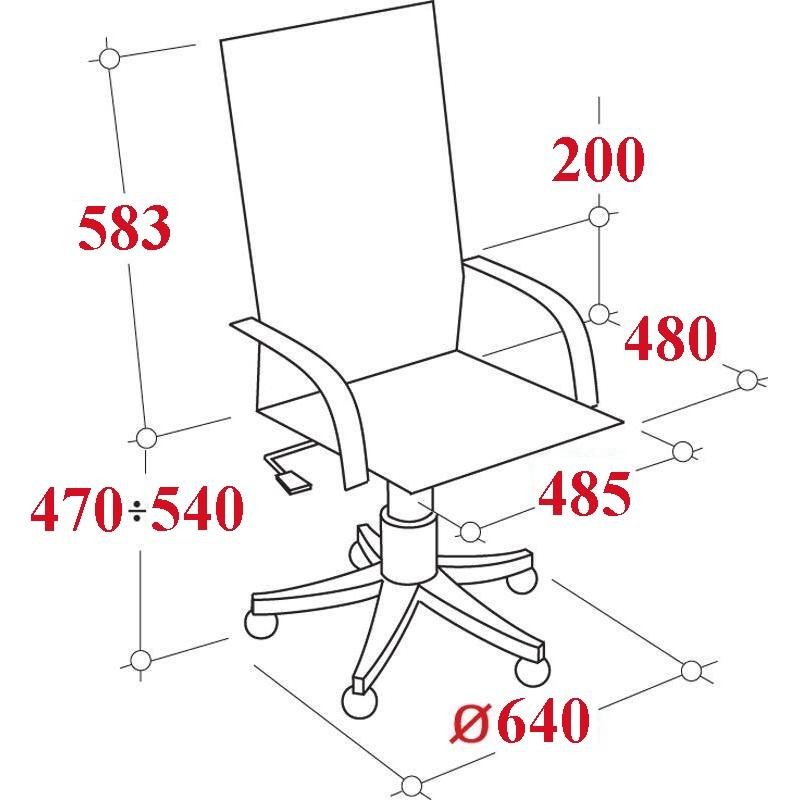 Кресло для руководителя Easy Chair 704 TL черное (кожа/металл)