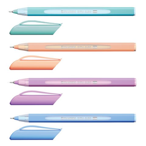 превью Ручка шариковая масляная BRAUBERG Extra Glide Soft Pastel, СИНЯЯ, 0.7мм, линия 0.35мм