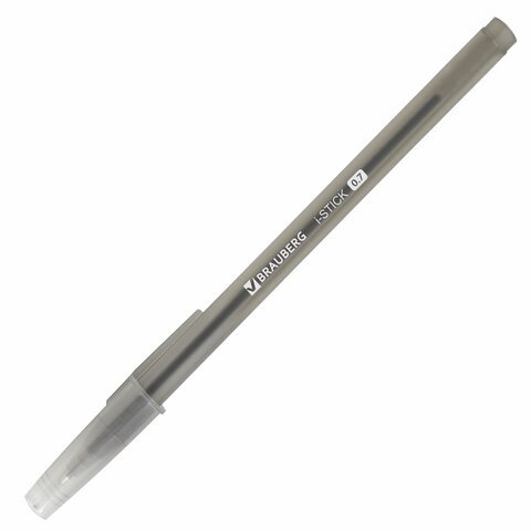 Ручка шариковая BRAUBERG «i-STICK», ЧЕРНАЯ, пишущий узел 0.7 мм, линия письма 0.35 мм