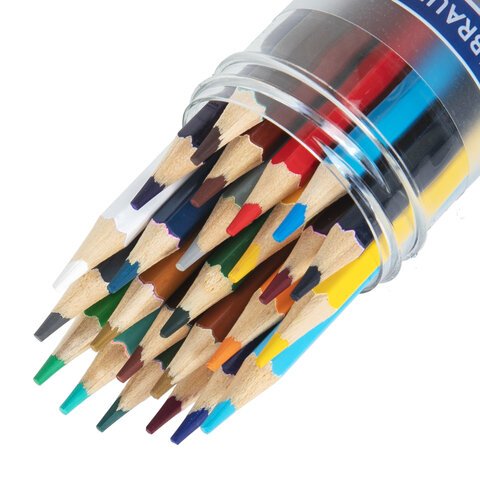 Карандаши цветные мягкие двусторонние BRAUBERG PREMIUM TWIN COLOUR24 штуки48 цветовтуба181876