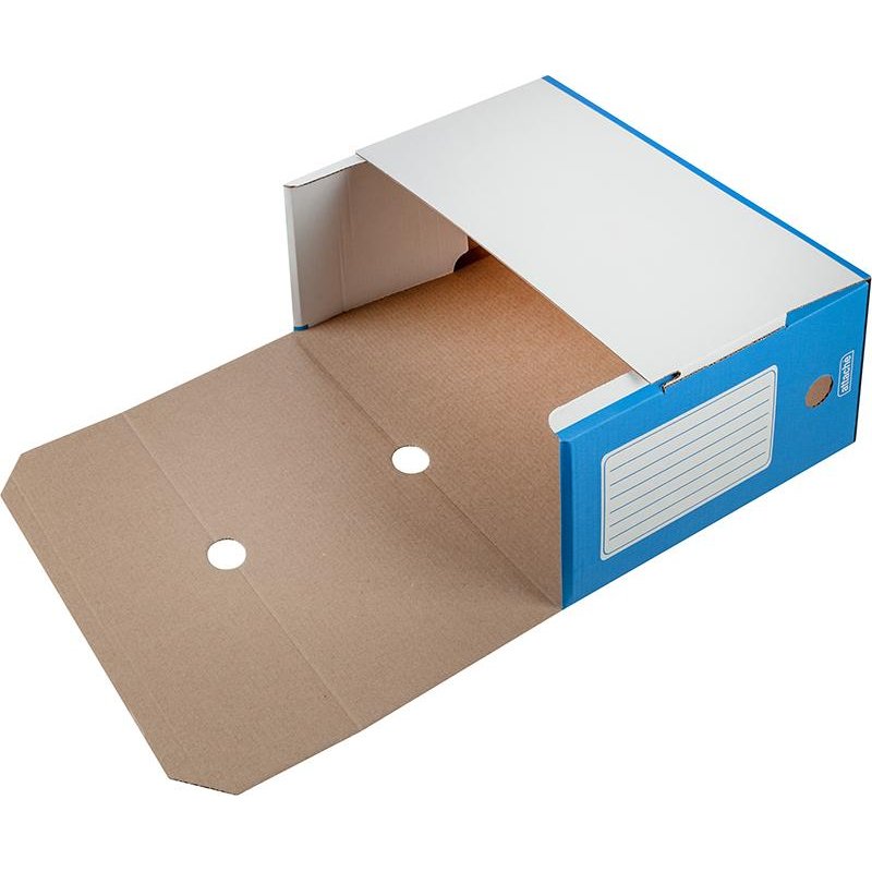 Короб архивный гофрокартон Attache 255×320×150 мм синий (5 штук в упаковке)