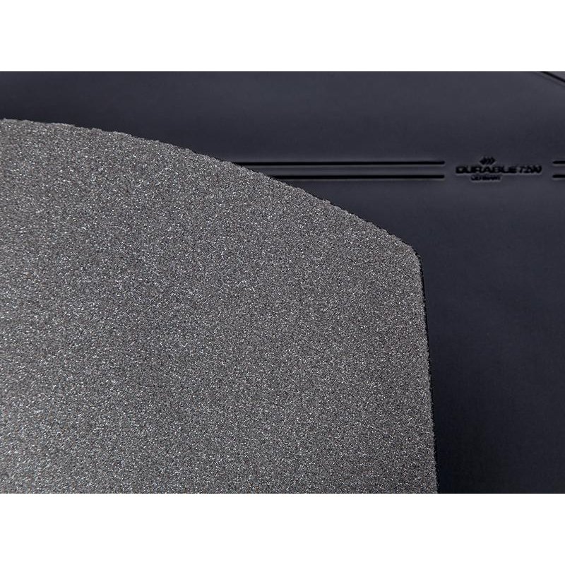 Коврик на стол Durable (52х65 см, полукруглый, прозрачный лист, черный)