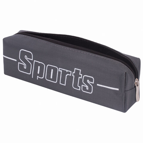 Пенал BRAUBERG1 отделениеполиэстер«Sport»серый19×4х6 см270268