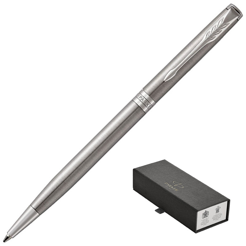 превью Ручка шариковая Parker Sonnet slim черная серебристый корпус (артикул производителя 1931513)