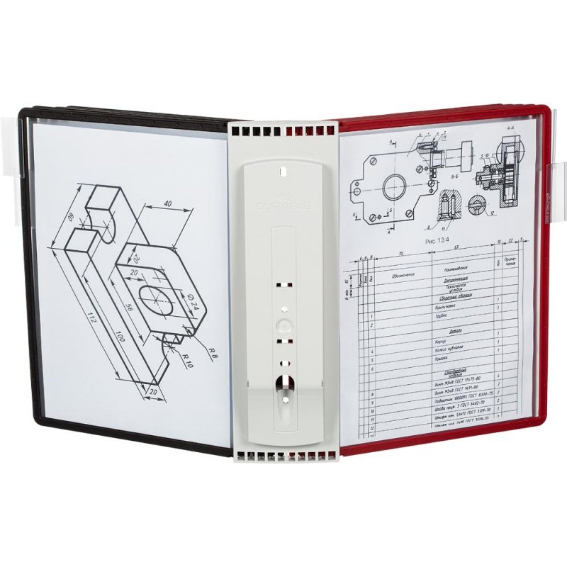 Демо-система DURABLE Sherpa 563100 настенная пластик 10 пан. арт. 27654 ...