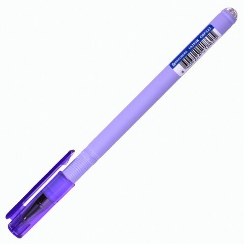 Ручка шариковая масляная BRAUBERG «FRUITY Pastel», СИНЯЯ, soft-touch, узел 0.7 мм, линия письма 0.35 мм, 142958