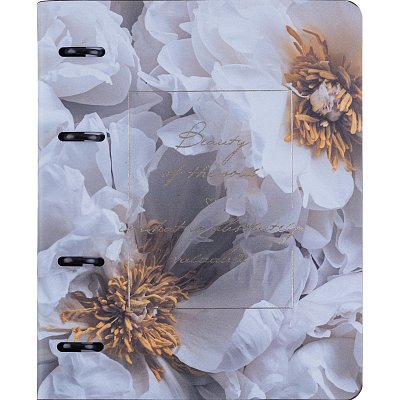 Тетрадь общая, IS, 175×212мм, 120л., клетка, кольца. Beauty, цветы N4580