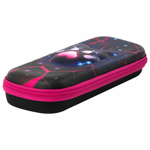 Пенал BRAUBERG, 1 отделение, 1 откидная планка, EVA, 22×10х5 см, «Pink lava»