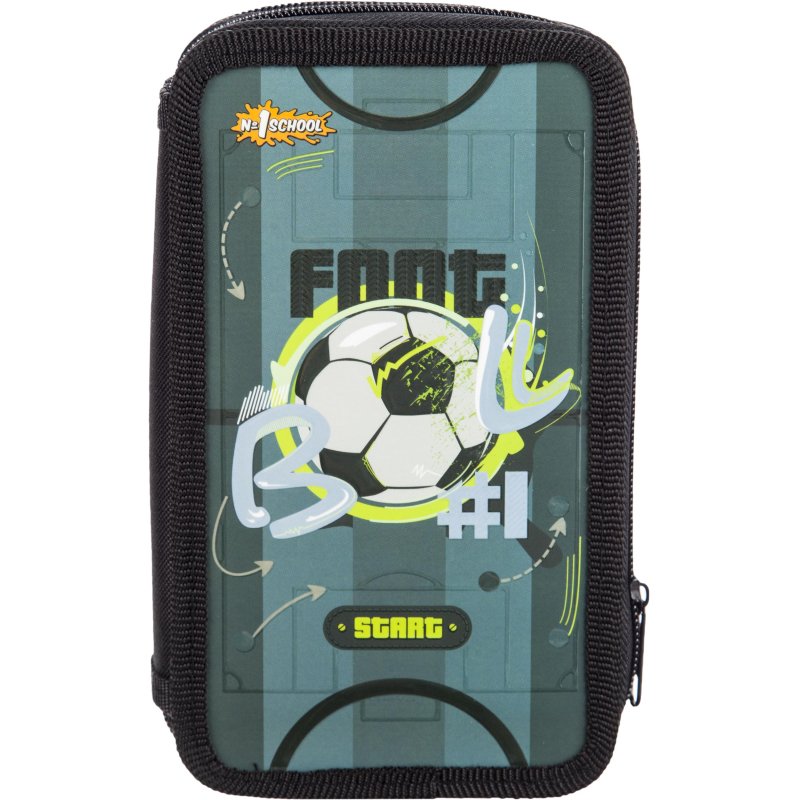 Пенал Комус Класс Football 2отд., ламинат, выб лак, 190×110 мм, ПКК 11-19