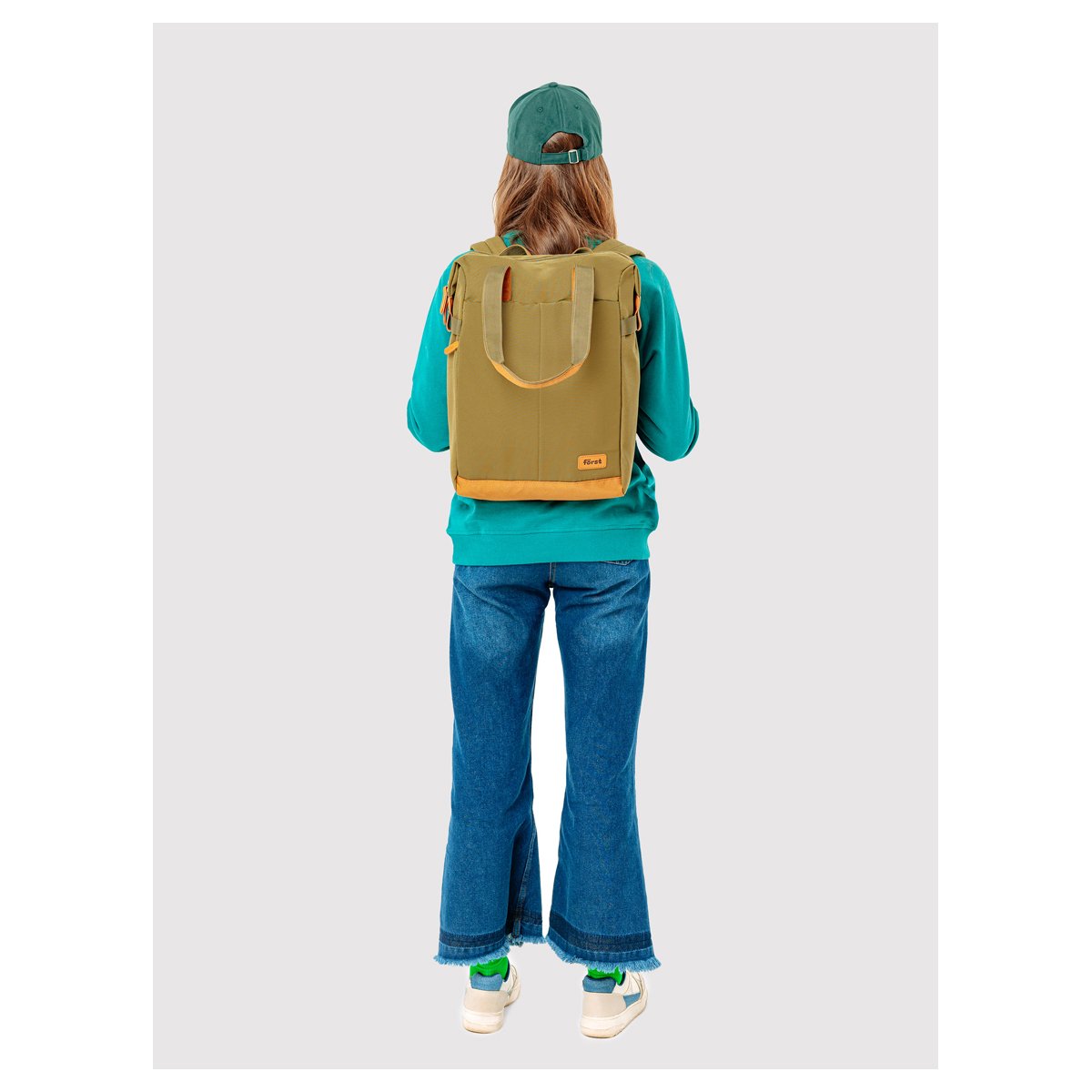 Рюкзак Först F-Casual «Green» 42×28.5×12.5см, 1 отделение, 1 карман, уплотненная спинка