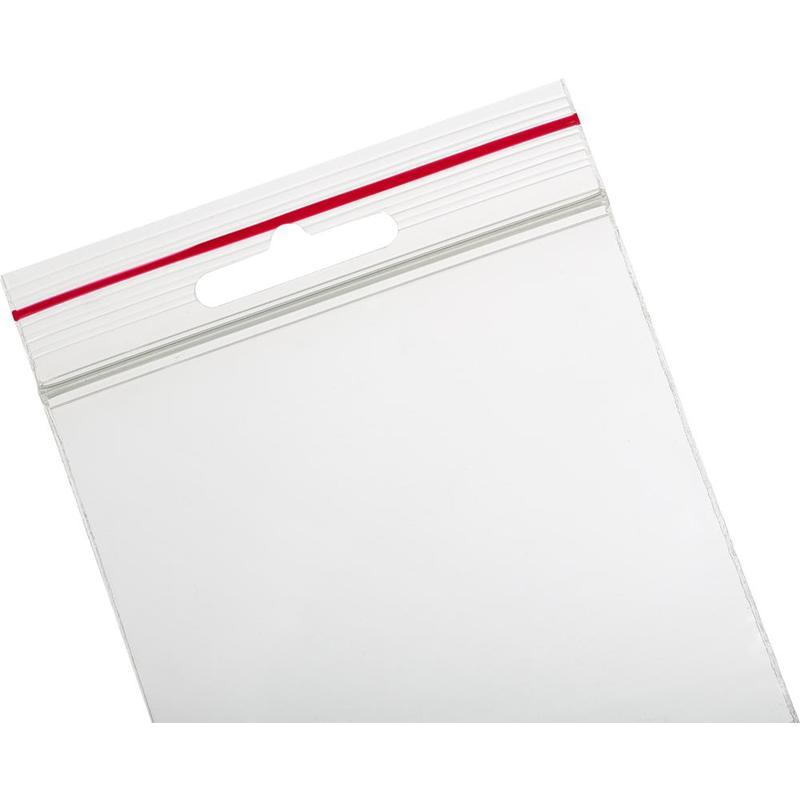 Пакет с замком (Zip Lock) 8×12 см с европодвесом, 60 мкм, 100 шт/уп