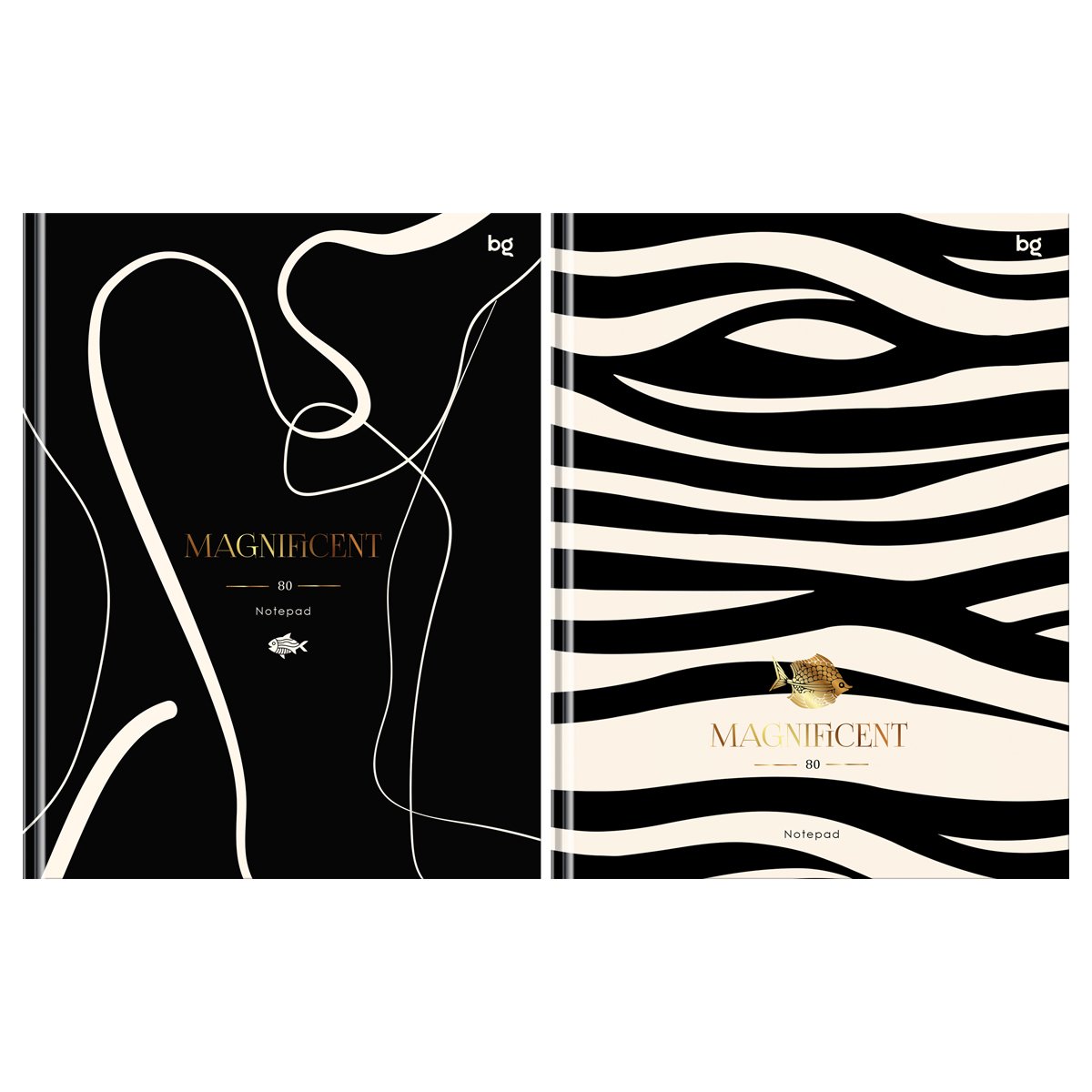 превью Бизнес-блокнот А5, 80л., BG «Magnificent World», матовая ламинация, тиснение фольгой