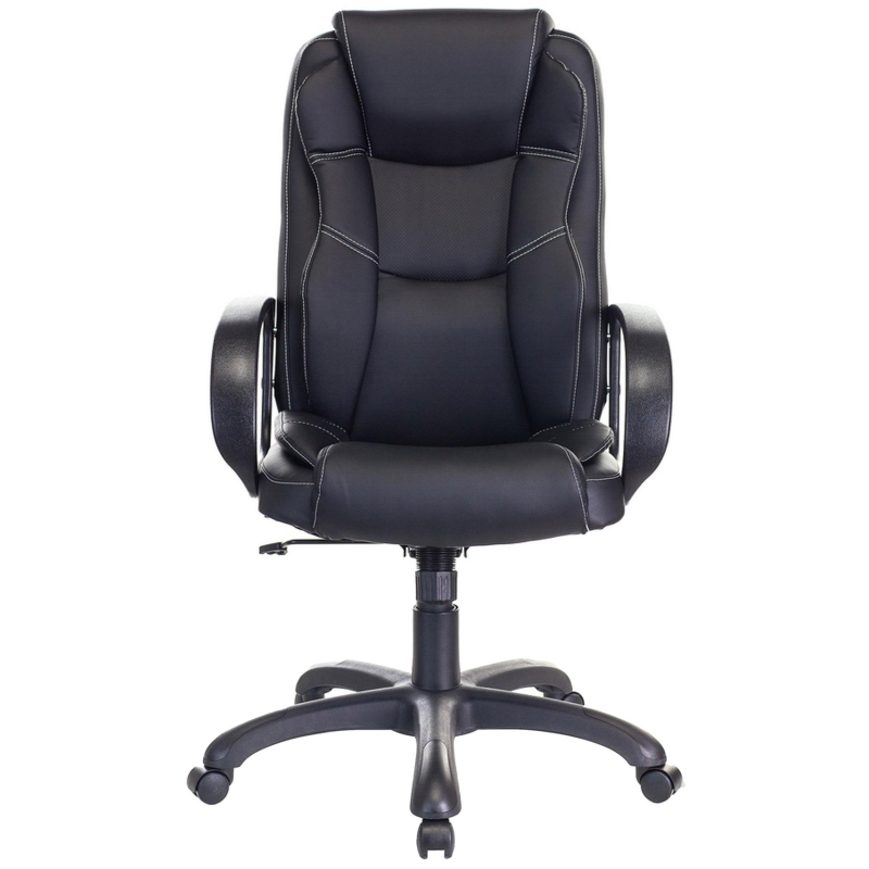 Кресло VB_Бюрократ для руковод CH-839 черный Leather Black эко. кожа пластик