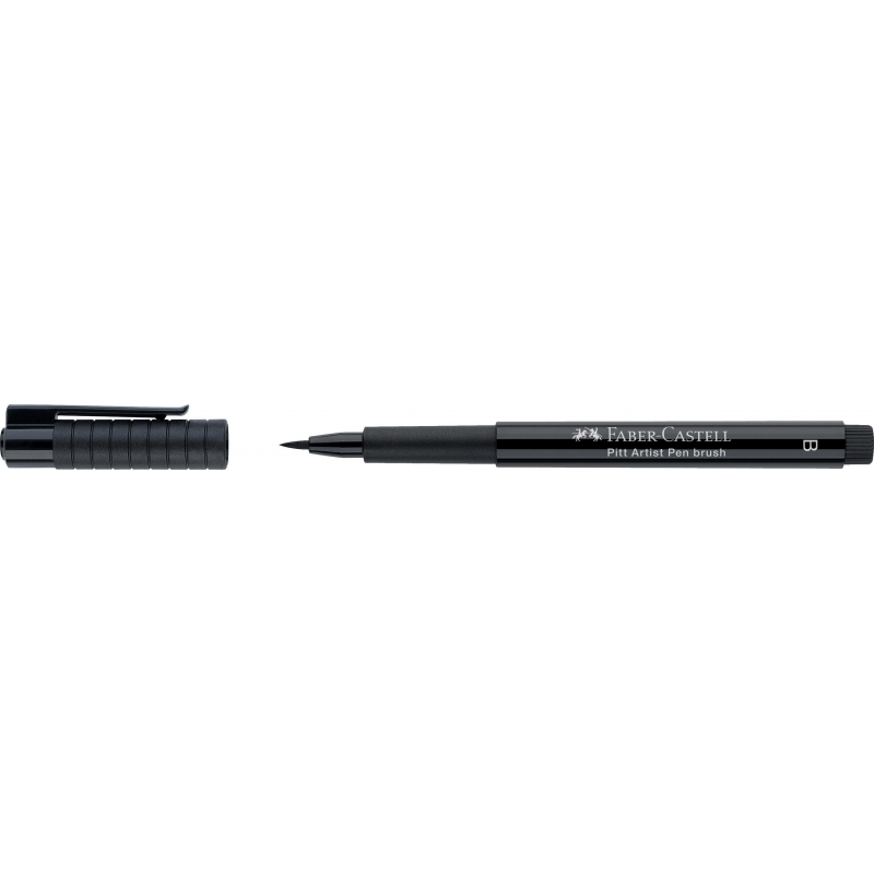 Ручка капиллярная Faber-Castell «Pitt Artist Pen Brush» цвет 199 черная, кистевая
