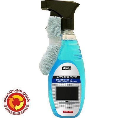 Набор для чистки оргтехники Attache Selection LCD/TFT (500 мл + салфетка из микрофибры)