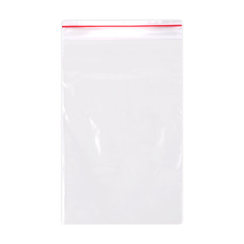 Пакеты ZIP LOCK «зиплок» ПРОЧНЫЕкомплект 100 шт.12×17 смПВД60 мкмBRAUBERG EXTRA608171