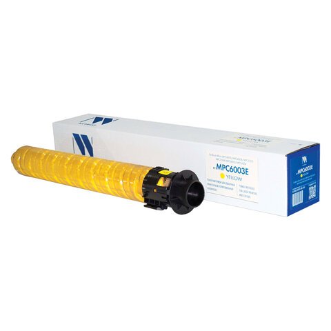 превью Картридж лазерный NV PRINT (NV-MPC6003EY) для Ricoh MP C4503SP/C4504SP/C4504ASP, желтый, ресурс 22500 страниц